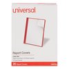 Universal Front Report Cover Tang Fastener, Red, PK25 UNV57123